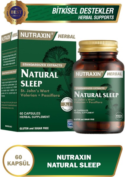 Natural Sleep 60 Adet Kapsül