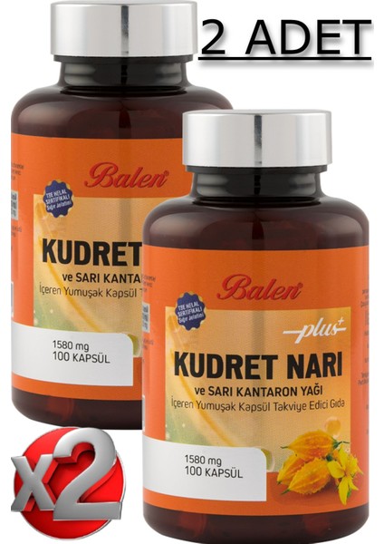 2 Adet Kudret Narı ve Sarı Kantaron Yağı Içeren Yumuşak Kapsül