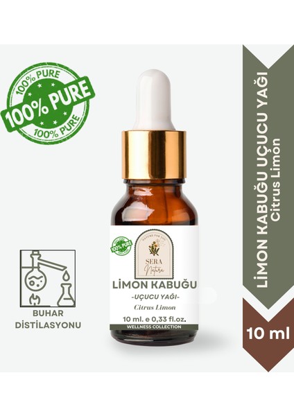 Sera Natura Limon Kabuğu Uçucu Yağı 10 Ml. %100 Saf