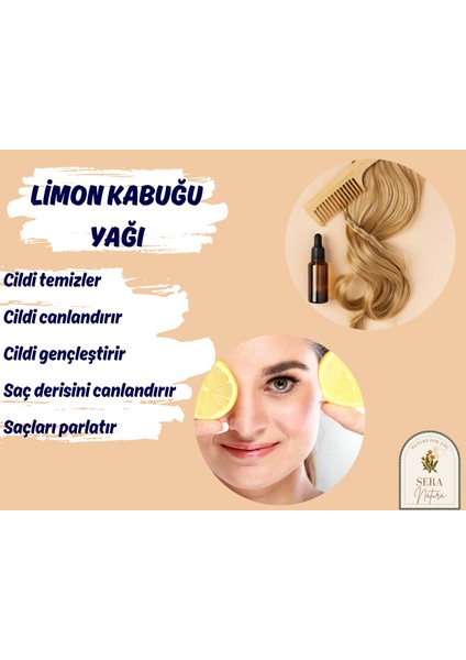 Sera Natura Limon Kabuğu Uçucu Yağı 10 Ml. %100 Saf