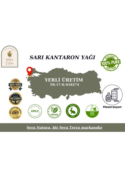 Sera Natura Sarı Kantaron Yağı 30 Ml. %100 Saf