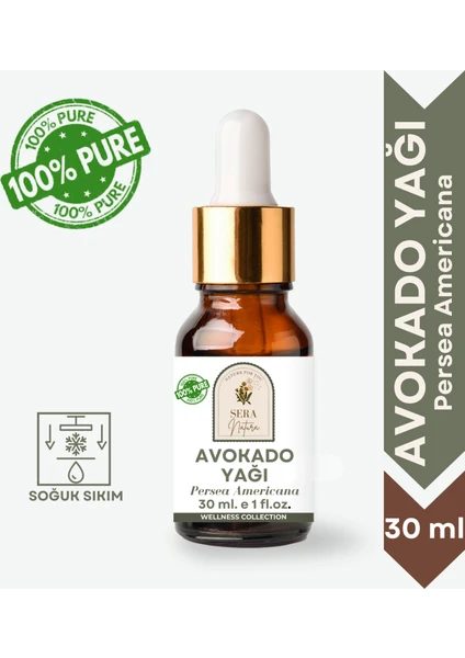 Sera Natura Avokado Yağı 30 Ml. %100 Saf