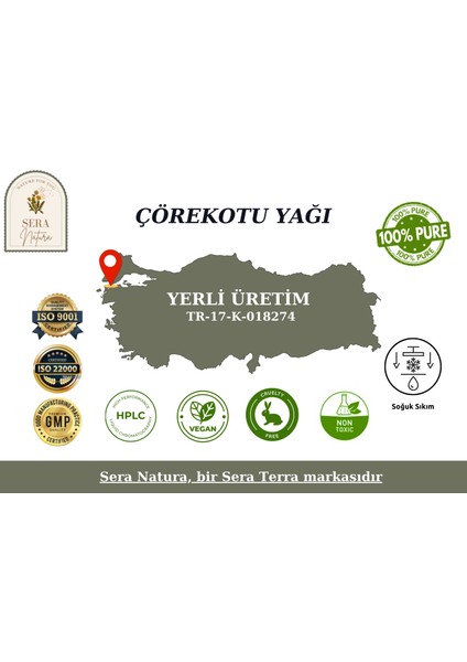 Sera Natura Çörekotu Yağı 30 Ml. %100 Saf