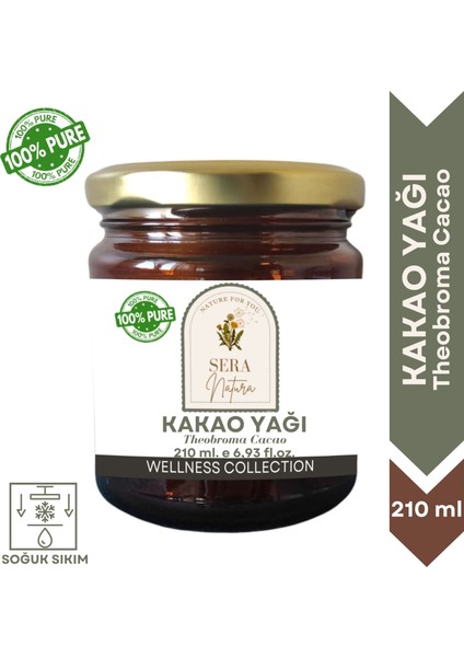 Kakao Yağı 210 Ml. %100 Saf