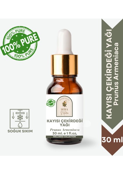 Sera Natura Kayısı Çekirdeği Yağı 30 Ml. %100 Saf