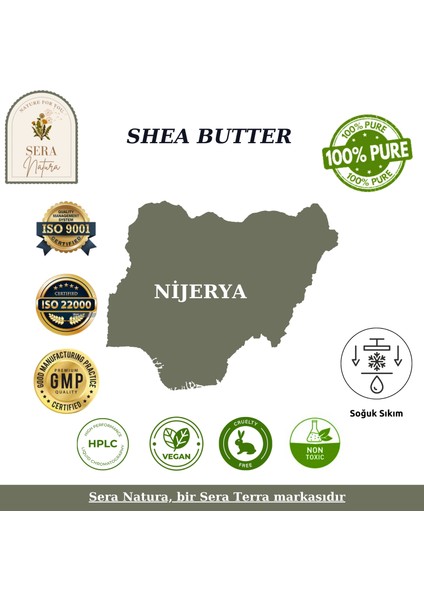 Sera Natura Shea Butter Yağı 210 Ml. %100 Saf