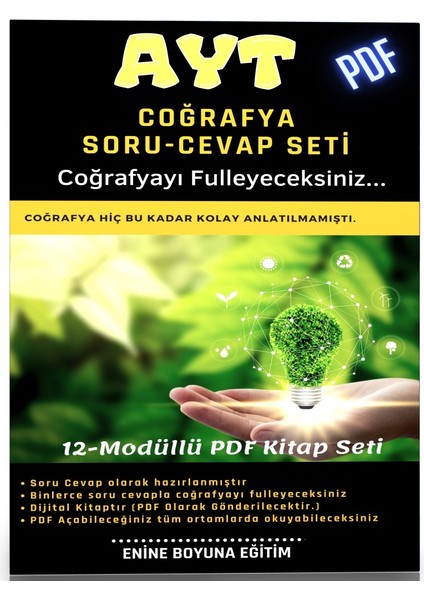 AYT Coğrafya Hazırlık Kitabı (500 Sayfalık Pdf)