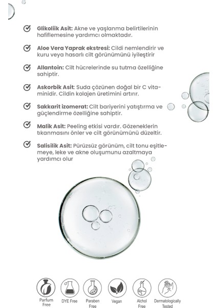 Cilt Bakım Seti ( Temizleme JeliGlikolik Asit Tonik )