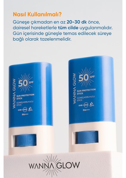 Wanna Glow 50 Spf Güneş Koruyucu Stick 16 G