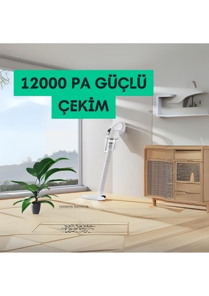 Kablosuz Dikey Şarjlı Mini Araç ve Ev Süpürgesi