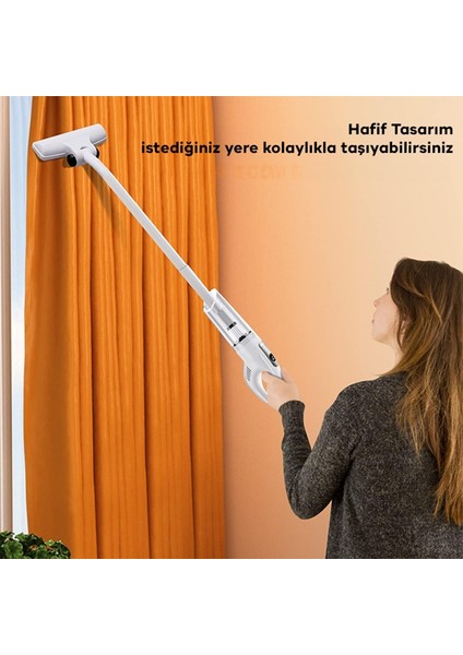Kablosuz Dikey Şarjlı Mini Araç ve Ev Süpürgesi