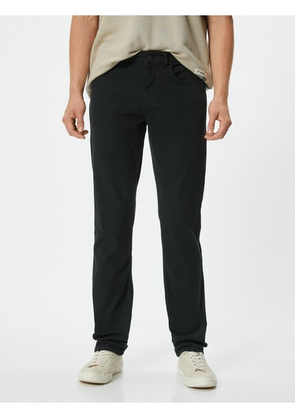 Slim Straight Fit Kot Pantolon - Chadwick Jean