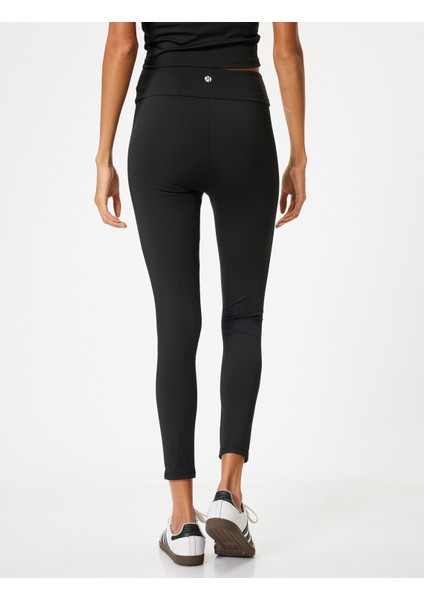 Basic Sporcu Taytı Yüksek Bel Bilek Boy Dar Kesim fırsatları