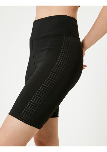 Spor Kısa Tayt Yüksek Bel Baskılı Skinny Fit indirimleri