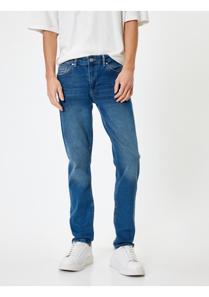 Slim Fit Kot Pantolon - Brad Jean