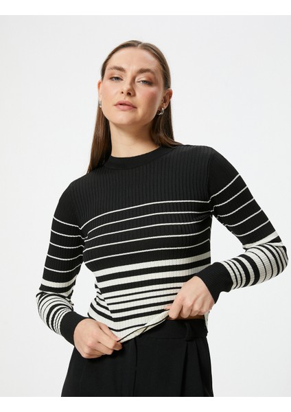 Triko Kazak Uzun Kollu Bisiklet Yaka Dokulu fiyatları