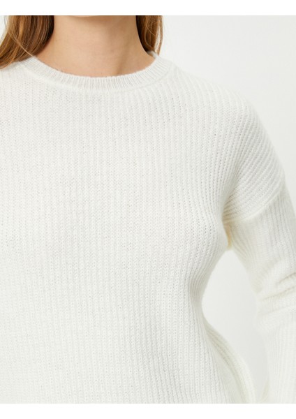 Basic Triko Kazak Uzun Kollu Bisiklet Yaka indirimleri