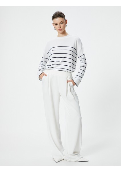 Basic Triko Kazak Uzun Kollu Bisiklet Yaka fiyatları