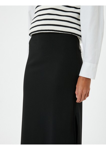 Yanları Yırtmaç Detaylı Uzun Etek indirimleri