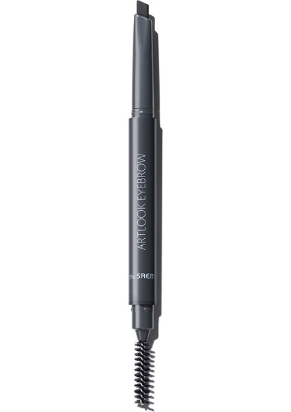 Doğal Görünüm Sunan Açılı Kaş Kalemi - Saemmul Artlook Eyebrow - Black Gray