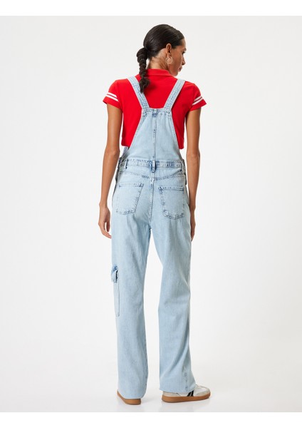 Bahçıvan Tulum Kot Cep Detaylı Rahat Kalıp Kare Yaka fırsatları