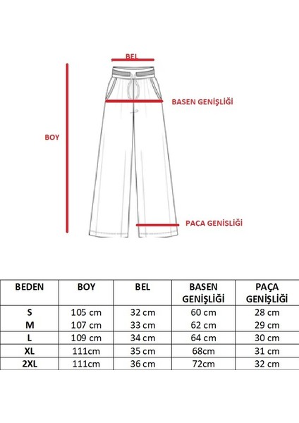 Siyah Beli Lastikli Cepli Pera Keten Palazzo Pantolon