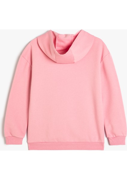 Oversize Kapşonlu Sweatshirt Anime Baskılı Uzun Kollu fiyatları