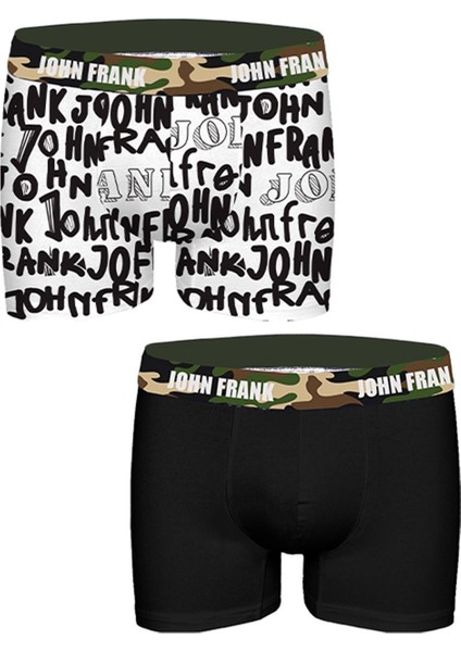 John Frank 2'li Erkek Boxer