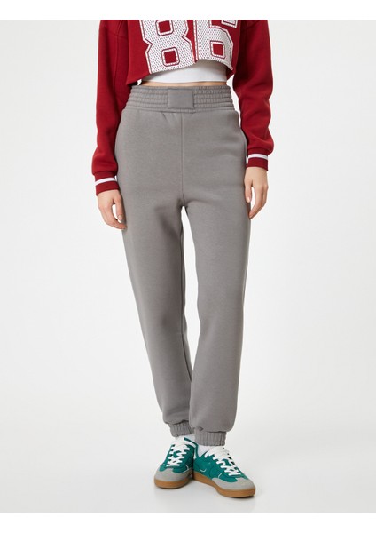 Jogger Eşofman Altı Yüksek Bel Cepli Rahat Kalıp modelleri