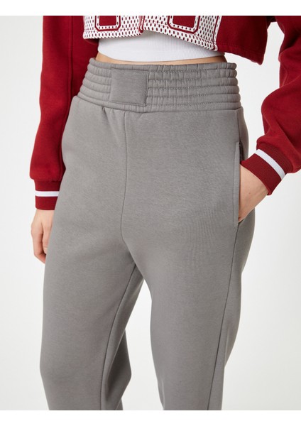 Jogger Eşofman Altı Yüksek Bel Cepli Rahat Kalıp indirimleri