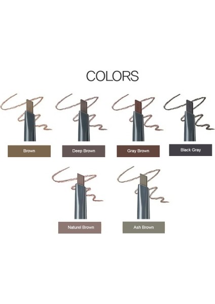 Doğal Görünüm Sunan Açılı Kaş Kalemi - Saemmul Artlook Eyebrow - Brown fiyatları