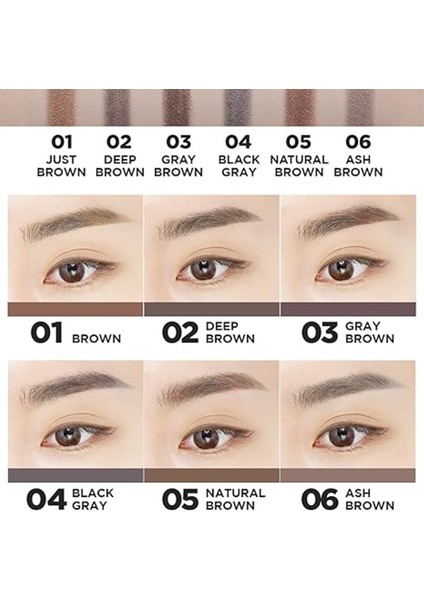Doğal Görünüm Sunan Açılı Kaş Kalemi - Saemmul Artlook Eyebrow - Brown modelleri