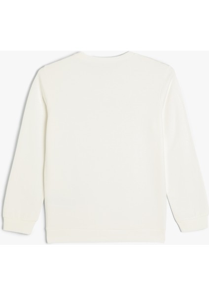 Yılbaşı Temalı Sweatshirt Uzun Kollu Baskılı Pamuklu fiyatları