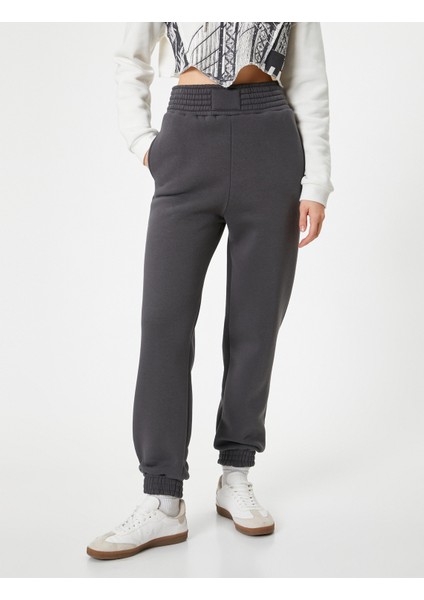Jogger Eşofman Altı Yüksek Bel Cepli Rahat Kalıp modelleri