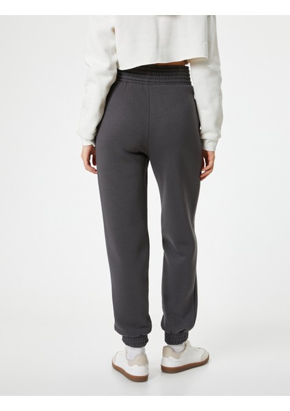 Jogger Eşofman Altı Yüksek Bel Cepli Rahat Kalıp fırsatları