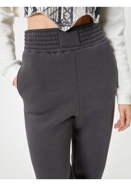 Jogger Eşofman Altı Yüksek Bel Cepli Rahat Kalıp indirimleri