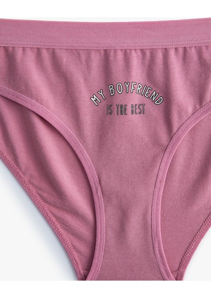 Pamuklu Brief Külot Baskılı
