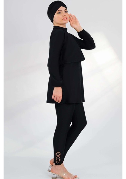 Likralı Tam Kapalı Tesettür Mayo 2238 Sena Siyah fiyatları