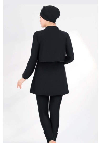 Likralı Tam Kapalı Tesettür Mayo 2238 Sena Siyah fırsatları