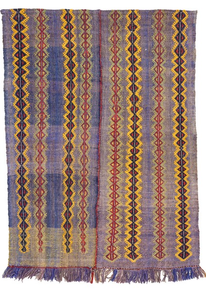 Aiden El Dokuma Çift Kanat Yün Cicim Kilim 124X168 cm