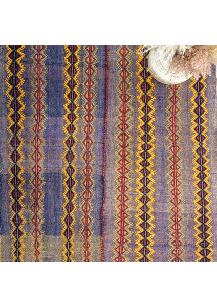 Aiden El Dokuma Çift Kanat Yün Cicim Kilim 124X168 cm