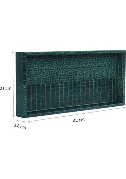 Matte Crocodile Green-Large
