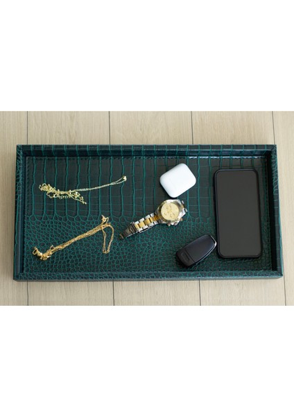 Matte Crocodile Green-Large