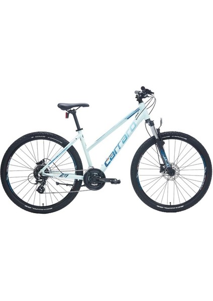 Force 751 Kadın Dağ Bisikleti 382H Hd 27.5 Jant 24 Vites Mat Cam Mavi Mavi Turuncu