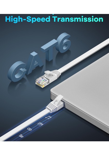 Cat 6 Ethernet Kablosu 1,5 M Yüksek Hızlı Ethernet Ağ Kablosu