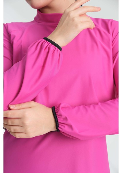 Likralı Tam Kapalı Tesettür Mayo 2238 Sena Fuşya fırsatları