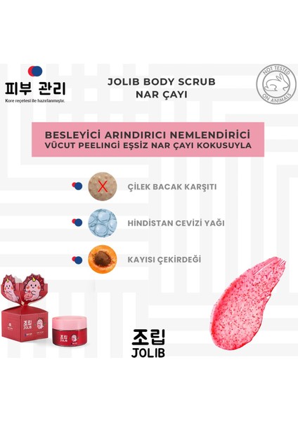 Body Scrub Besleyici Arındırıcı Nemlendirici Vücut Peelingi Eşsiz Nar Çayı Kokusuyla modelleri