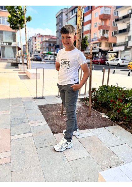 Çocuk Esnek Ribana Bel Canvas Kargo Cep Okul Pantolon modelleri