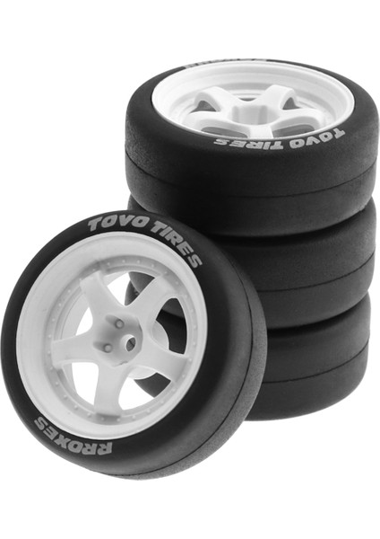 4 Adet 65MM 1/10 Rc Yarış Arabası Lastikleri Yol Touring Drift Araba Lastiği Tekerlek Tamiya TT01 TT02 XV01 (Yurt Dışından) fırsatları