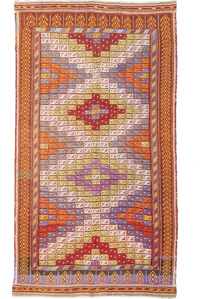 Feriz Geometrik Desenli El Dokuma Cicim Kilim 172X311 cm